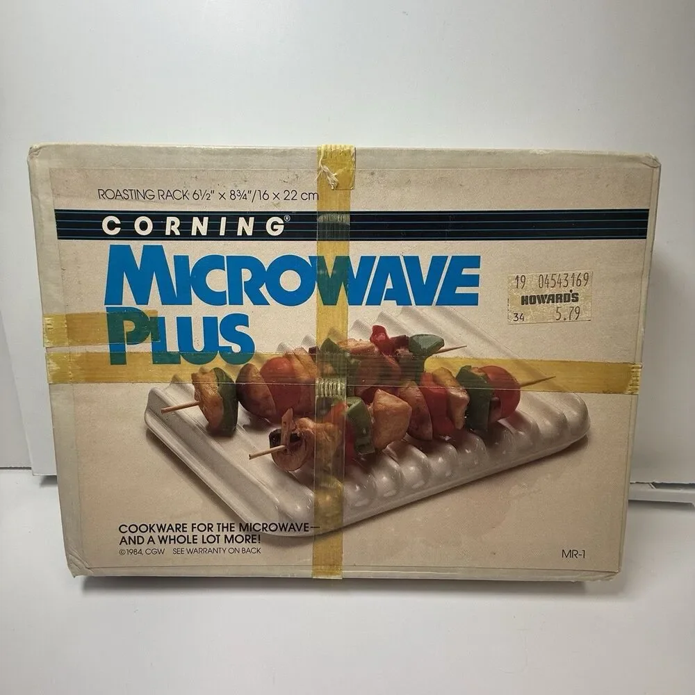 Vintage Corning Microwave Plus Roasting Rack MR-1in Sealed Package